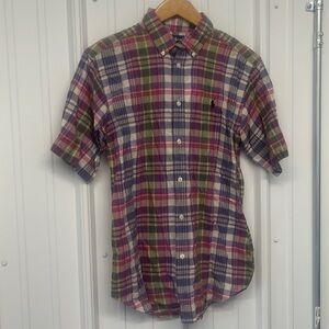 Ralph lauren Boys button down shirt large plaid